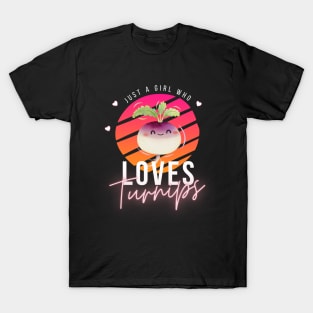 Just A Girl Who Loves Turnips Cute T-Shirt